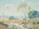 Maurice Braun, San Diego Countryside, oil on canvas