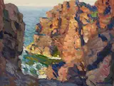 Paul Dougherty, Deep Cove, oil on panel