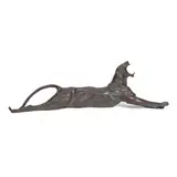 Anna Hyatt Huntington, Yawning Tiger, circa 1917, bronze with greenish brown patina