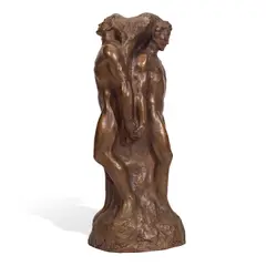 Haig Patigian, Friendship, circa 1915, bronze with goldish brown patina