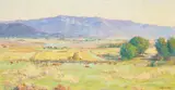 Joseph Henry Sharp, Pastoral Fields - Taos Valley, circa 1912, oil on canvas