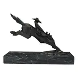 Ed Mell, Diggin' In, bronze with greenish brown patina