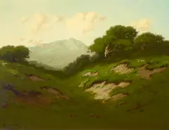 Carl Jonnevold, Rolling Green Hills, oil on canvas