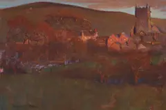European Village by Charles Rollo Peters, oil on canvas, sold Apr 2024