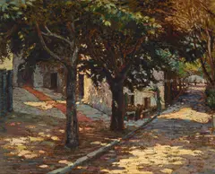 Harry Lachman, La Turbie (Cote D'Azur), oil on canvas laid to board
