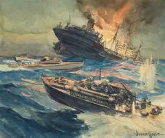 Joe Duncan Gleason, Vosper P.T.s in Action and Crash Boats - Army Rescue Craft in Action (a group of two)