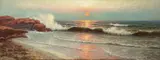 Richard Dey de Ribcowsky, Coastal Sunrise, oil on canvas