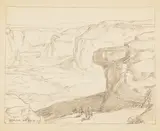Edgar Alwin Payne, Riders in Canyon Country, pencil on paper