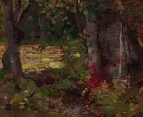 Emma Lampert Cooper, The Woods, North Conway (New Hampshire), circa 1916, oil on board