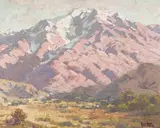 Sam Hyde Harris, Mt. San Antonio, oil on canvas laid to board