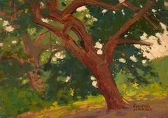 Sam Hyde Harris, The Woods, oil on board