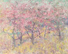 Thomas A. McGlynn, Blossom Time, oil on canvasboard
