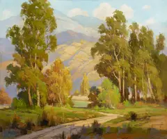 Walter Farrington Moses, Calabasas, oil on canvas
