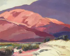 George Spangenberg, Bend in the Road, oil on canvas laid to board
