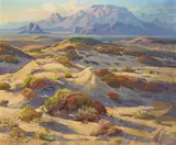 Fred Grayson Sayre, Light and Shadow on the Dunes, oil on canvas