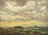 Paul Grimm, Stormy Sea, oil on canvas laid to board
