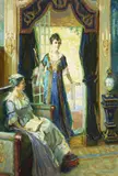 The Recital Begins by Christian von Schneidau, oil on canvas, offered Apr 2024