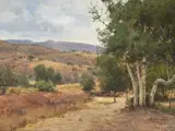 Donald Demers, Tones of Autumn, oil on board