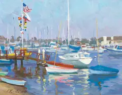 Galena Perova, Balboa Bay, oil on canvas