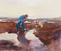 Robert Bonfils, Low Tide, oil on canvas