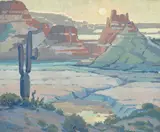 H. Arden Edwards, Arizona Desert Landscape, oil on canvas