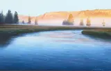 Adriano Manocchia, Sunrise - Yellowstone, 1999, oil on panel