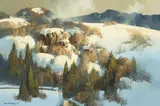 Tom Nicholas, January Thaw, oil on canvas
