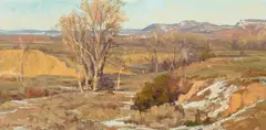 The Reservation in March by Clyde Aspevig, oil on board, sold Apr 2024