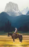 George Dee Smith, Square Top - Wind River Range, oil on panel