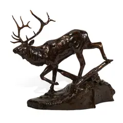 J.C. Dye, After the Velvet is Gone, bronze with brown patina