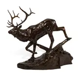 J.C. Dye, After the Velvet is Gone, bronze with brown patina