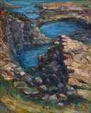 Neill Slaughter, Pinnacle, oil on canvas
