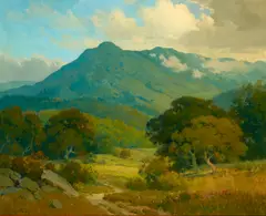 Mount Tamalpais by Percy Gray, oil on canvas, sold Apr 2024