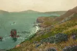 Theodore Wores, Helmet Rock, Golden Gate and Ocean Shore (San Francisco), oil on canvas