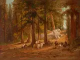 Thomas Hill, John Muir Trail, oil on canvas