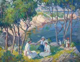 Mary Bradish Titcomb, Summer Afternoon, Half Moon Beach, Gloucester, oil on canvas