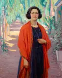 Joseph Kleitsch, The Girl in Red, oil on canvas