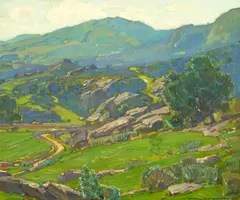 William Wendt, Laguna Hills, oil on canvas