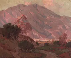 Shadows Along the San Gabriel Mountains by Edgar Alwin Payne, oil on canvas, offered Apr 2024