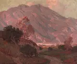 Edgar Alwin Payne, Shadows Along the San Gabriel Mountains, oil on canvas