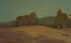 Night with its Shadows by William Wendt, oil on canvas, sold Apr 2024