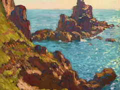 Paul Dougherty, Pinnacle Point, oil on panel