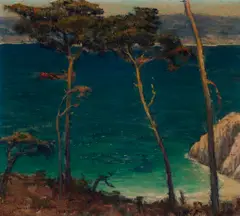 William Posey Silva, A Blue Bay (Carmel), oil on canvas