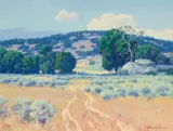 Maurice Braun, San Diego Foothills, oil on canvas