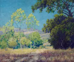 Edge of the Grove by Maurice Braun, oil on canvas, sold Apr 2024