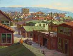 Paul Grimm, Hermosa Beach, circa 1930, oil on canvas