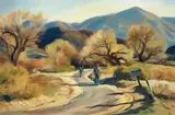 Emil Kosa Jr., Going Home, oil on canvas