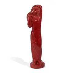 Brents Carlton, Red Nude, glazed ceramic