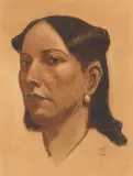 Maynard Dixon, Woman of the Southwest, pastel and conté crayon on paper