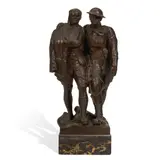 Robert Ingersoll Aitken, Comrades in Arms (Brothers in Arms), 1919, bronze with brown patina